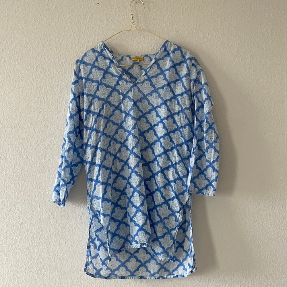 Roberta Roller Rabbit Blue Design Coverup